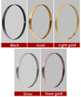 Cadre d'or de profil en aluminium d'approvisionnement d'usine/noir décoratif de fixie de cadre de miroir en aluminium