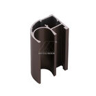 6063 anodisez la cavité en aluminium de profil de garde-robe en bronze, forme ovale