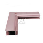 AA15 Rose Gold Anodized Aluminium Profile pour les portes coulissantes