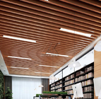 Plafond en bois de tuile de cloison de revêtement de bois de construction de profil linéaire d'alliage d'aluminium