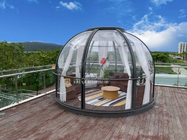 Grands profils en aluminium de Chambre en verre transparente de jardin autour des tentes de dôme géodésique d'igloo