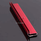 6063 équilibre en aluminium décoratif L revêtement rouge de poudre de forme de cadre de valise