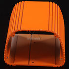 2200pa grandes extrusions en aluminium, orange de profil d'alliage d'aluminium anodisée