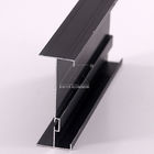 Poudre noire d'OEM enduisant le profil standard d'aluminium de fenêtre de RoHS