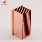 Profil en aluminium expulsé rectangulaire Rose Gold Color de radiateur
