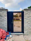 Profil en aluminium de porte d'entrée décorative de cour pour le jardin