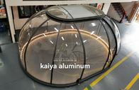 profils en aluminium de Chambre de dôme géodésique de Glamping d'ellipse de 3.5X5m pour l'hébergement chez l'habitant