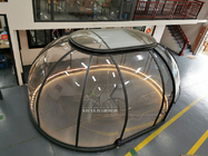 Grande tente en aluminium de salon commercial de dôme de profil de PC transparent clair extérieur pour le camping