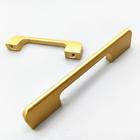 Profils en aluminium d'or de garde-robe de Cabinet de cabinet de porte de meubles extra-longs de poignées