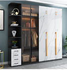 La garde-robe de cabinet de placard de cuisine manipule les profils en aluminium pour des portes de Cabinet de meubles