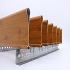 Bout droit en bois de grain formé par gouttelette de profils de plafond suspendu d'alliage d'aluminium