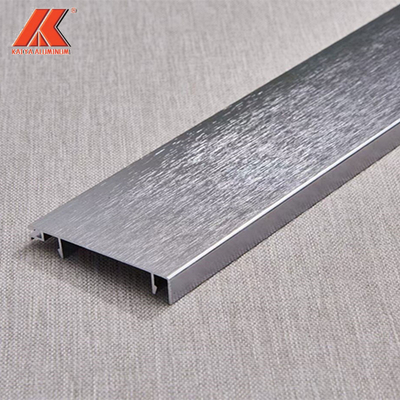 Conseil de bordage en aluminium anodisé balayé pour parqueter la cuisine Toe Kick